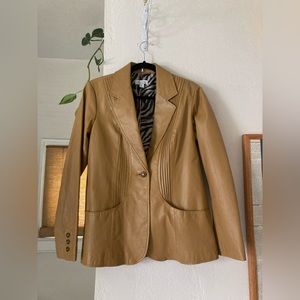 Denim and Co vintage leather jacket